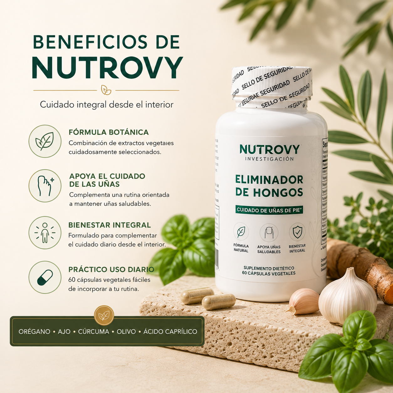 Nutrovy® Fórmula Botánica de Bienestar Integral – 60 Cápsulas