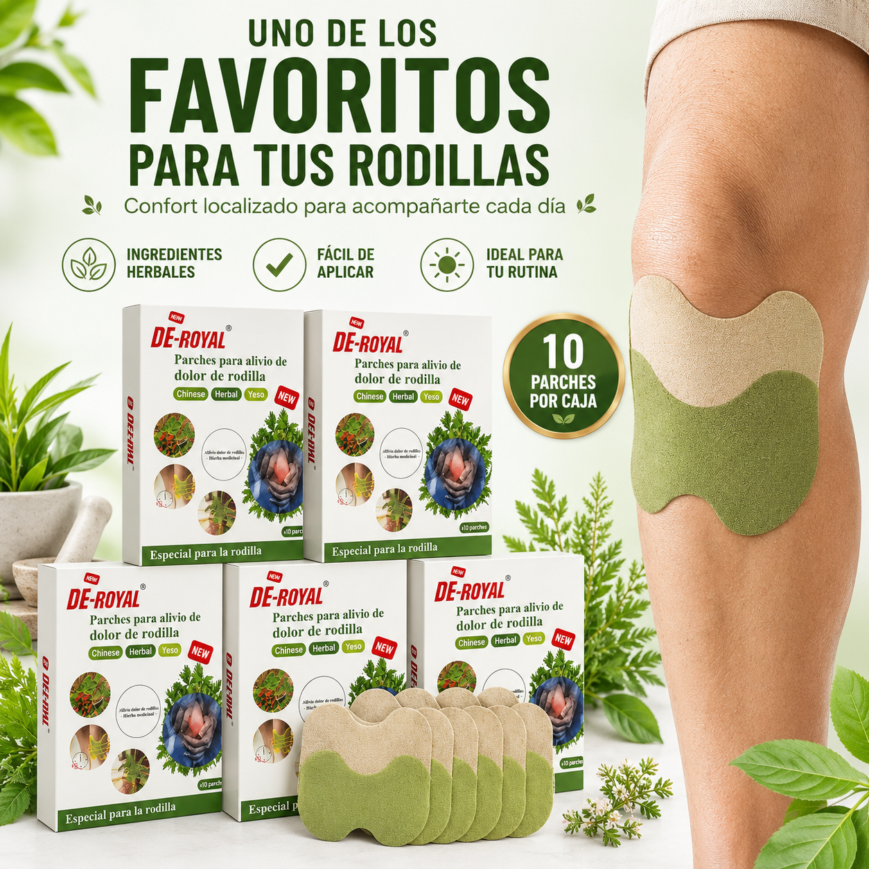 🌿 CUIDA TUS RODILLAS TODOS LOS DÍAS