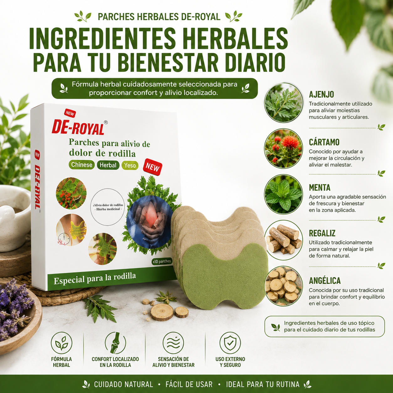 🌿 CUIDA TUS RODILLAS TODOS LOS DÍAS