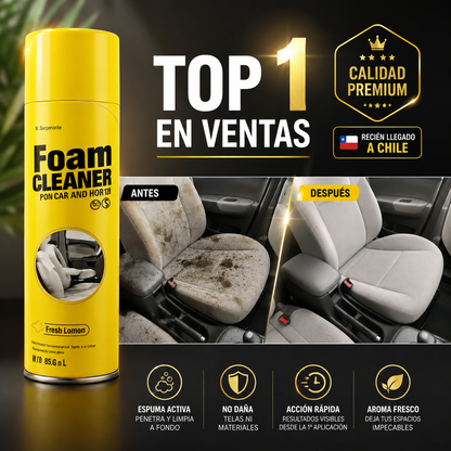 Foam Cleaner™ – Espuma Limpiadora Multiusos para Auto y Hogar