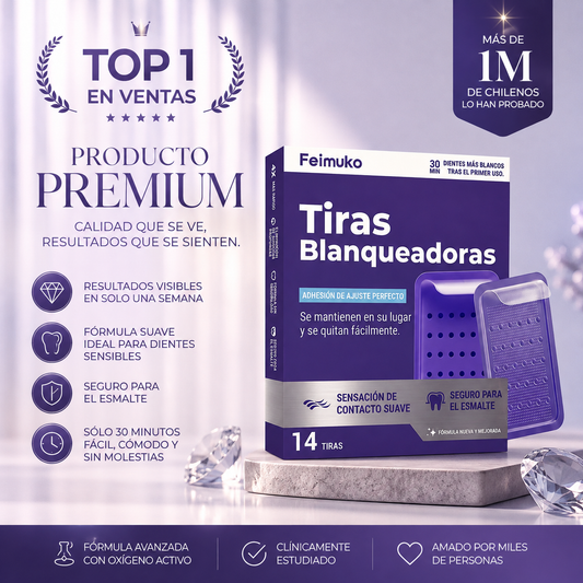 Tiras Blanqueadoras Feimuko: Una Sonrisa Más Blanca Desde Casa