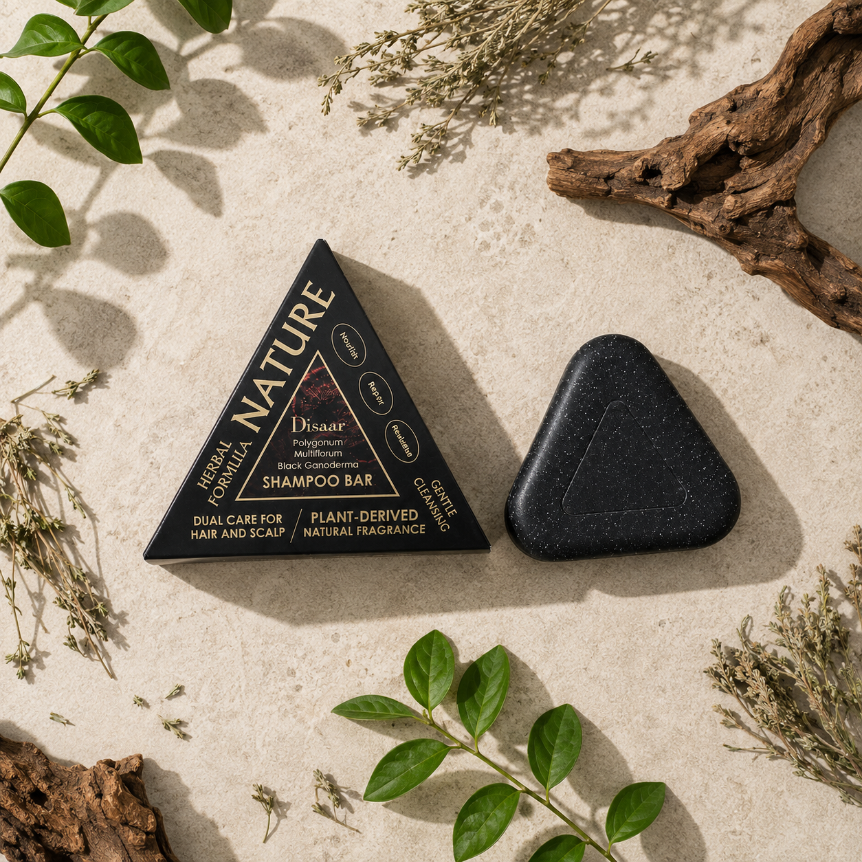 Shampoo Anticanas Herbal 🌿 | Recupera un Tono Más Oscuro Naturalmente