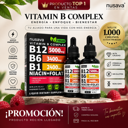 Nusava Vitamin B Complex: Complejo Vitamínico B de Alta Potencia