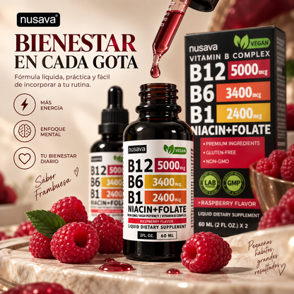 Nusava Vitamin B Complex: Complejo Vitamínico B de Alta Potencia