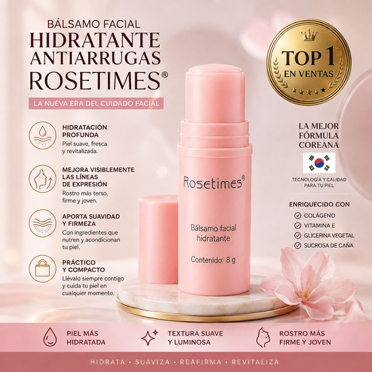 Bálsamo Facial Hidratante Antiarrugas Rosetimes