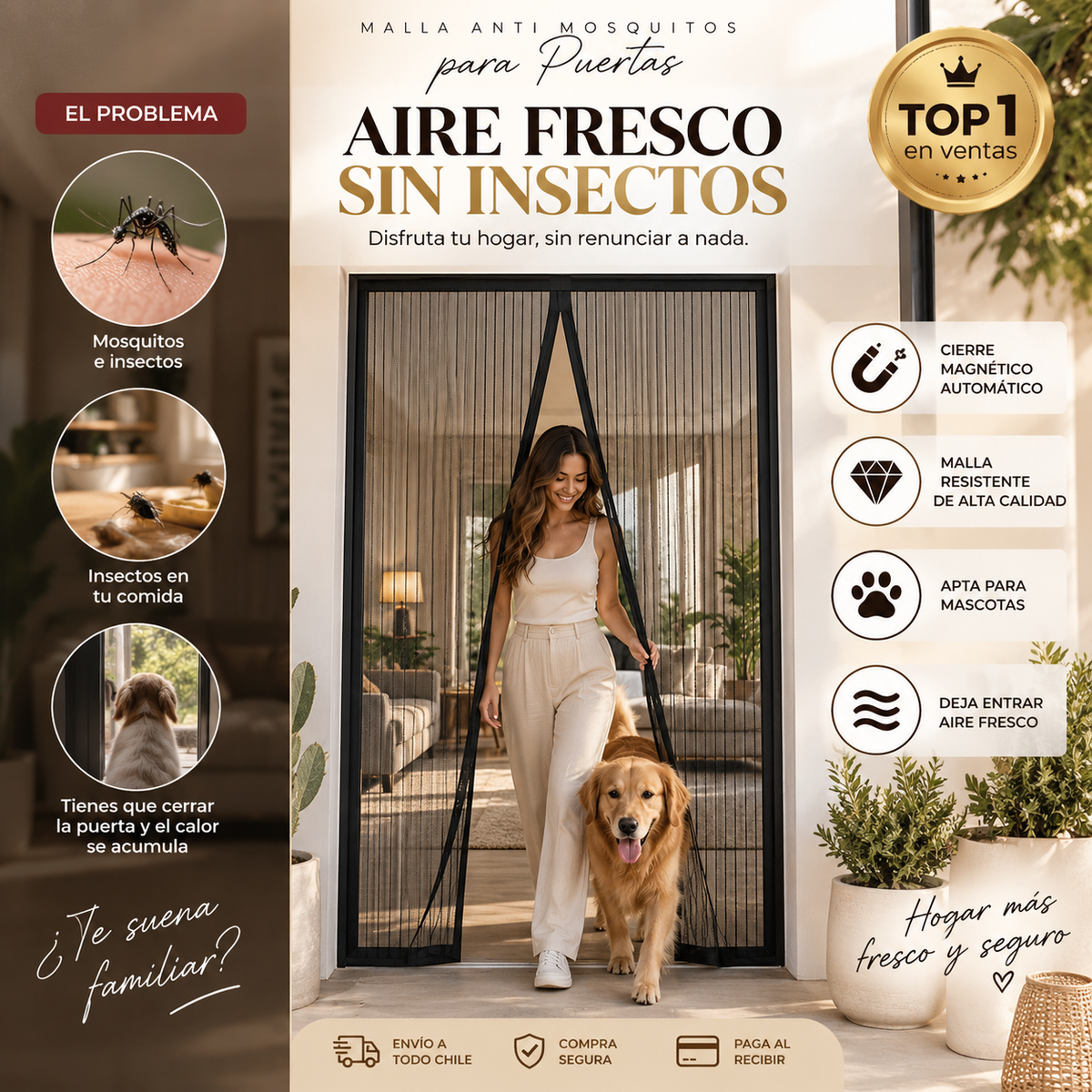 Malla Antimosquitos Para Puertas