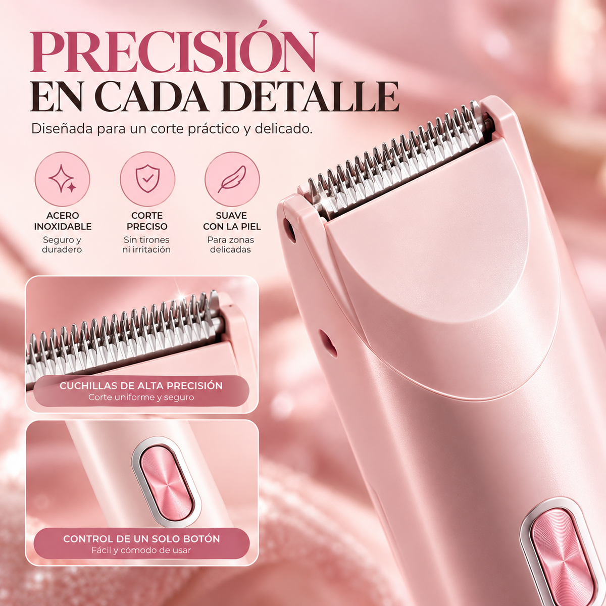 Depiladora Íntima Femenina 2 en 1 | Suavidad y Precisión