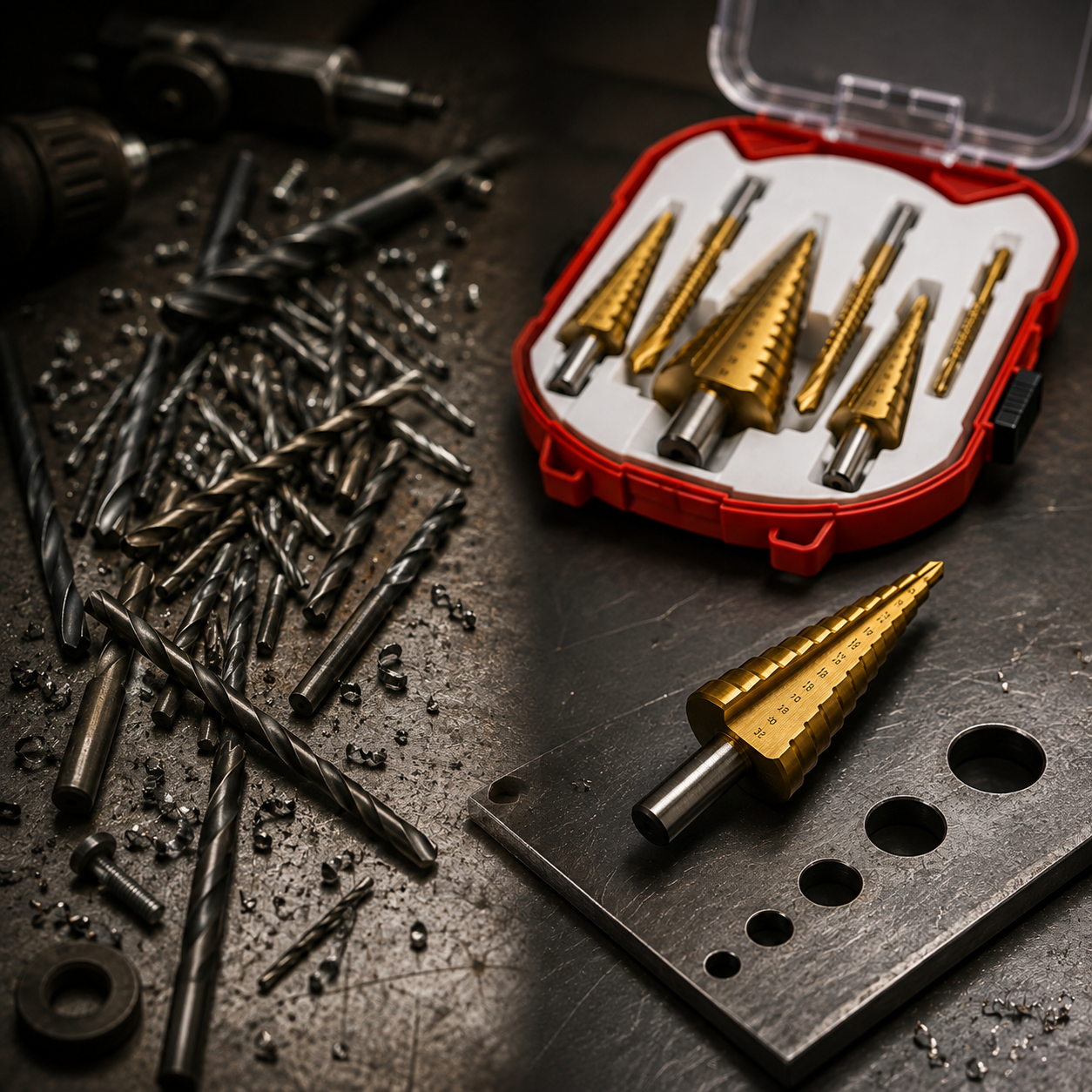 TitanDrill Pro™ | Set de Brocas Escalonadas 6 en 1