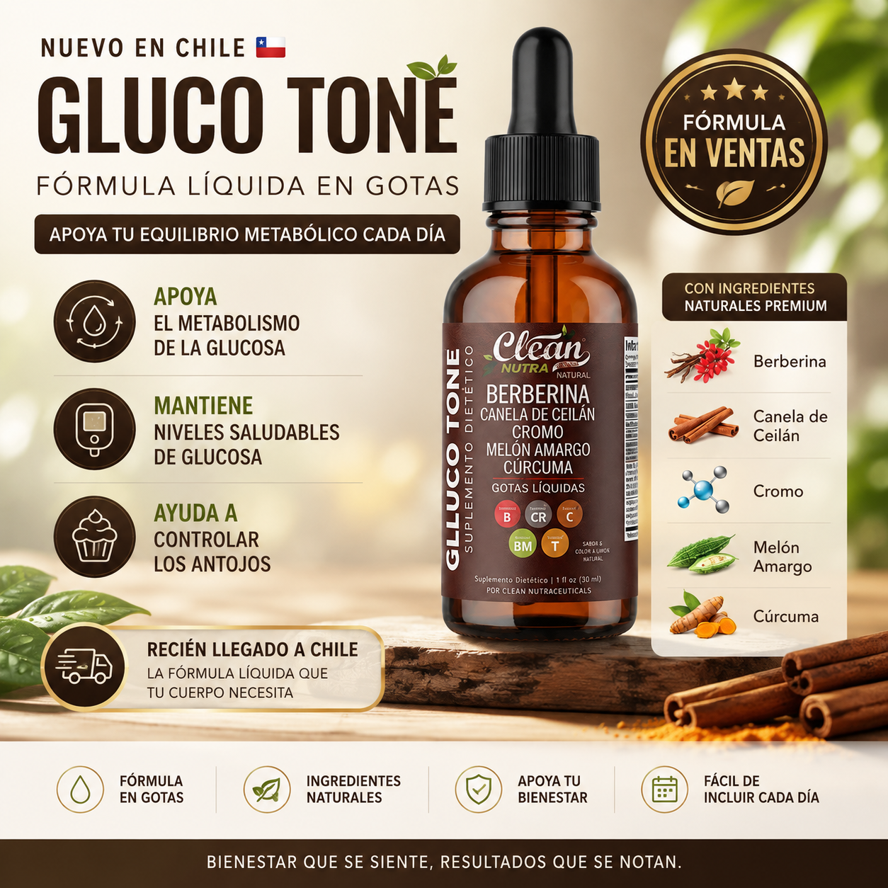 GLUCO TONE™ | Apoya tu Equilibrio Metabólico Cada Día