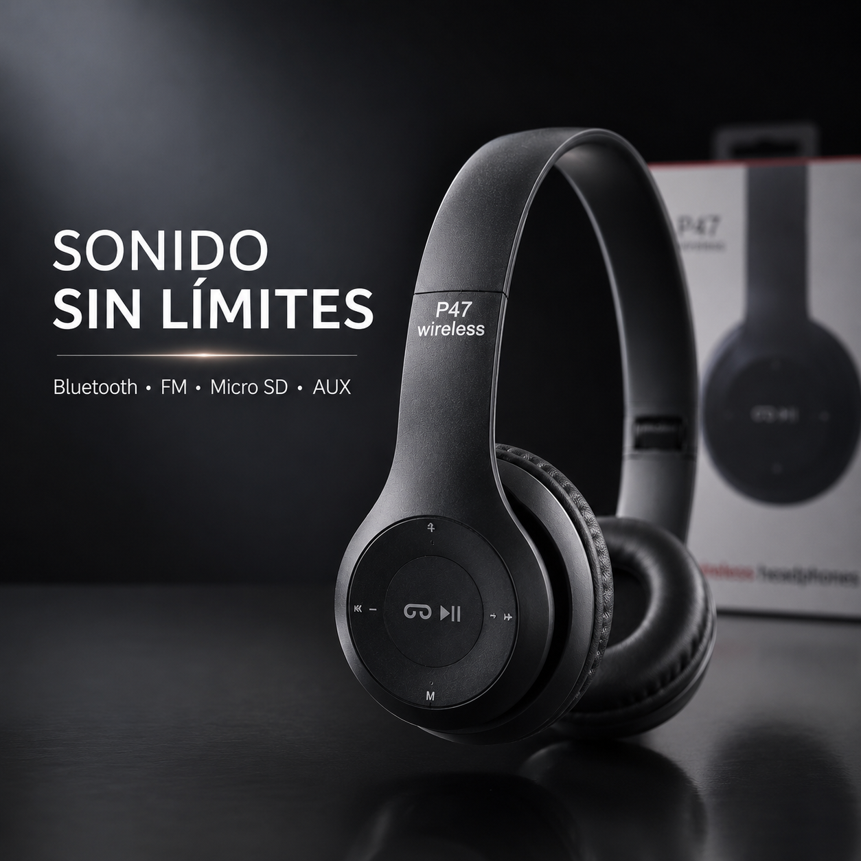 SoundFlex P47™ – Audífonos Bluetooth 4 en 1