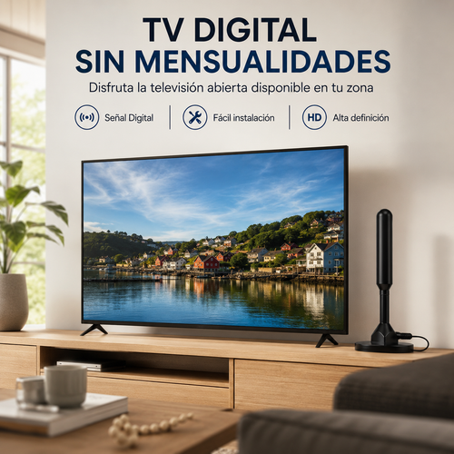 Antena Digital HDTV 360° – TV Abierta Sin Mensualidades