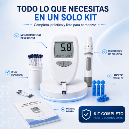 Monitor de Glucosa Digital | Control Fácil y Rápido desde Casa