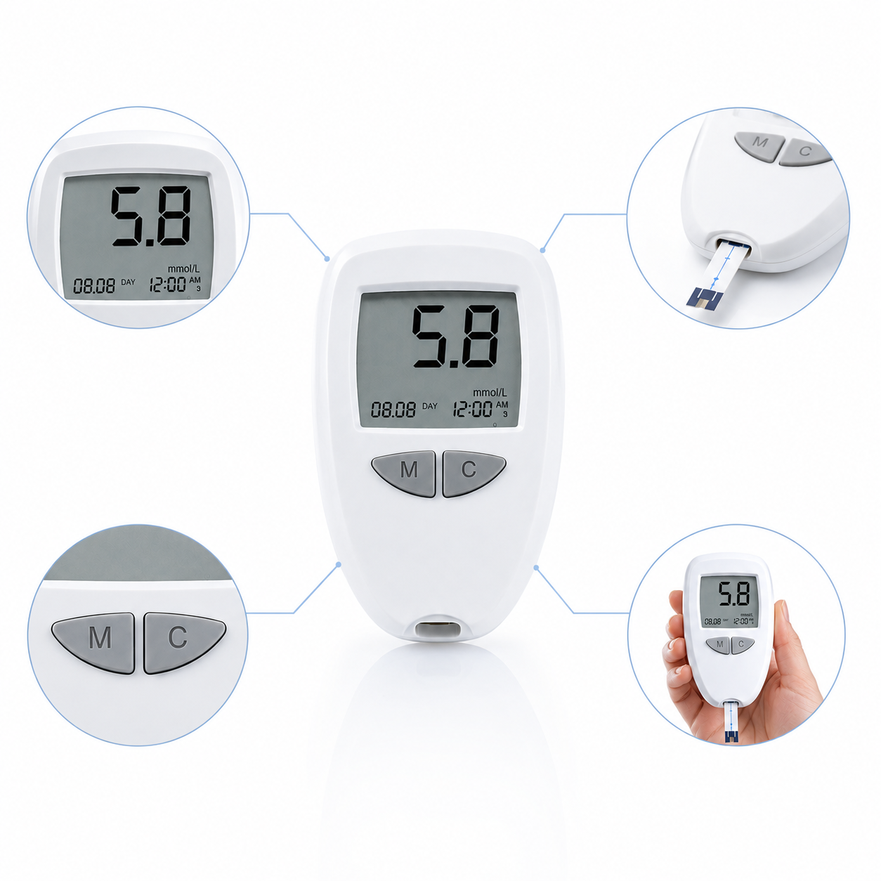 Monitor de Glucosa Digital | Control Fácil y Rápido desde Casa