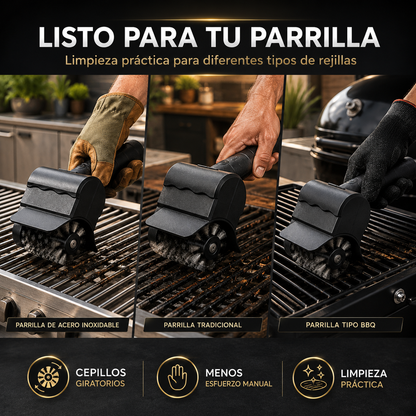 GrillClean Pro — Cepillo Eléctrico para Parrillas