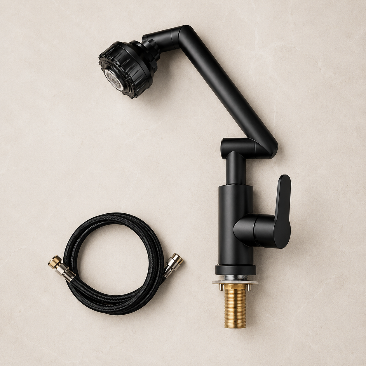 Grifo Extensible 360° con Doble Salida de Agua