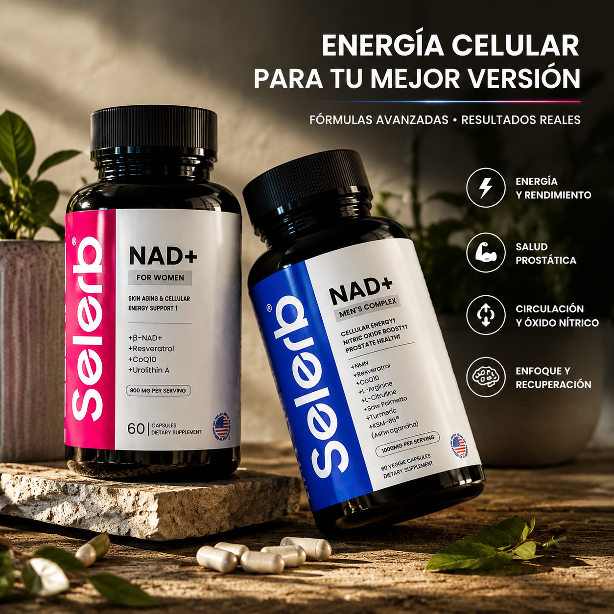 PACK SELERB WOMAN + SELERB MEN'S ENERGIA