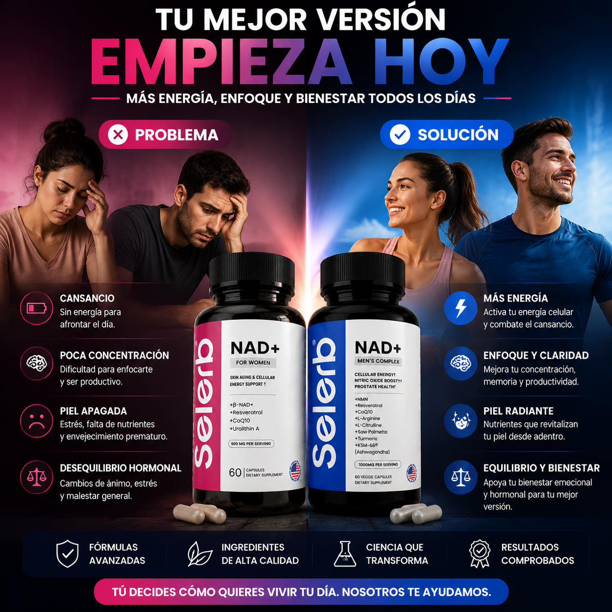 PACK SELERB WOMAN + SELERB MEN'S ENERGIA