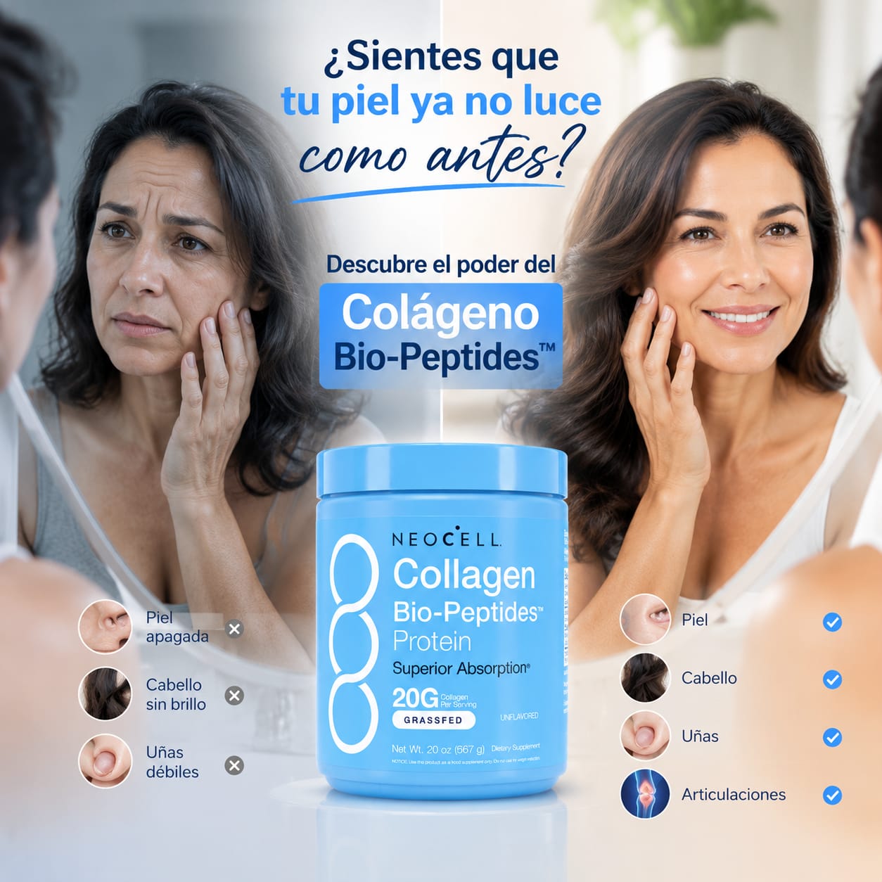 ✨ Recupera Tu Belleza Natural | NeoCell Collagen Bio-Peptides™